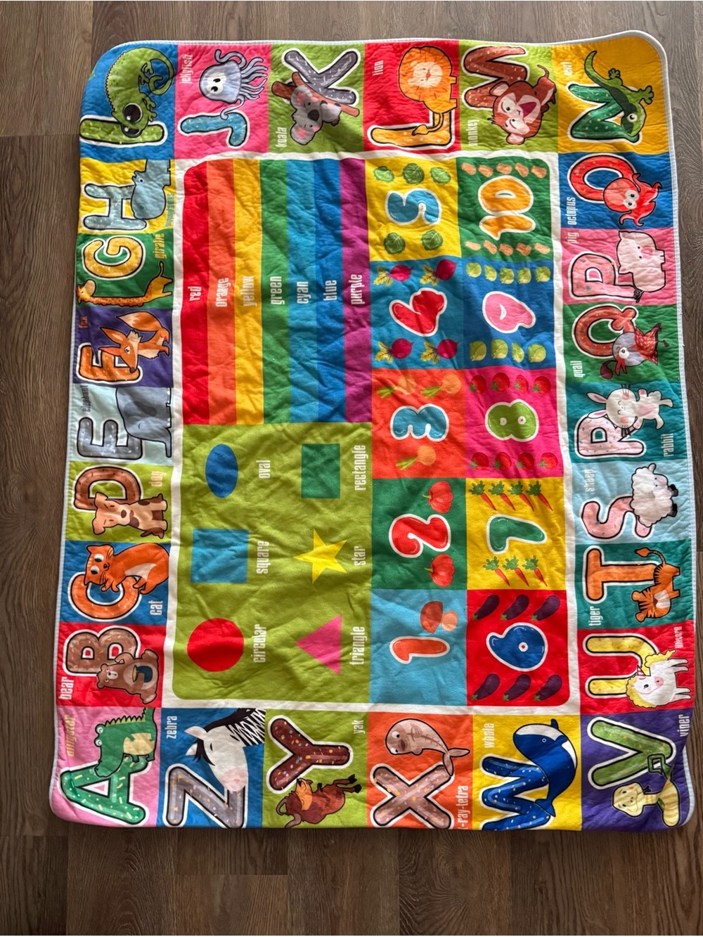 Amazon Bright Multicolor Alphabet & Numbers Learning Mat